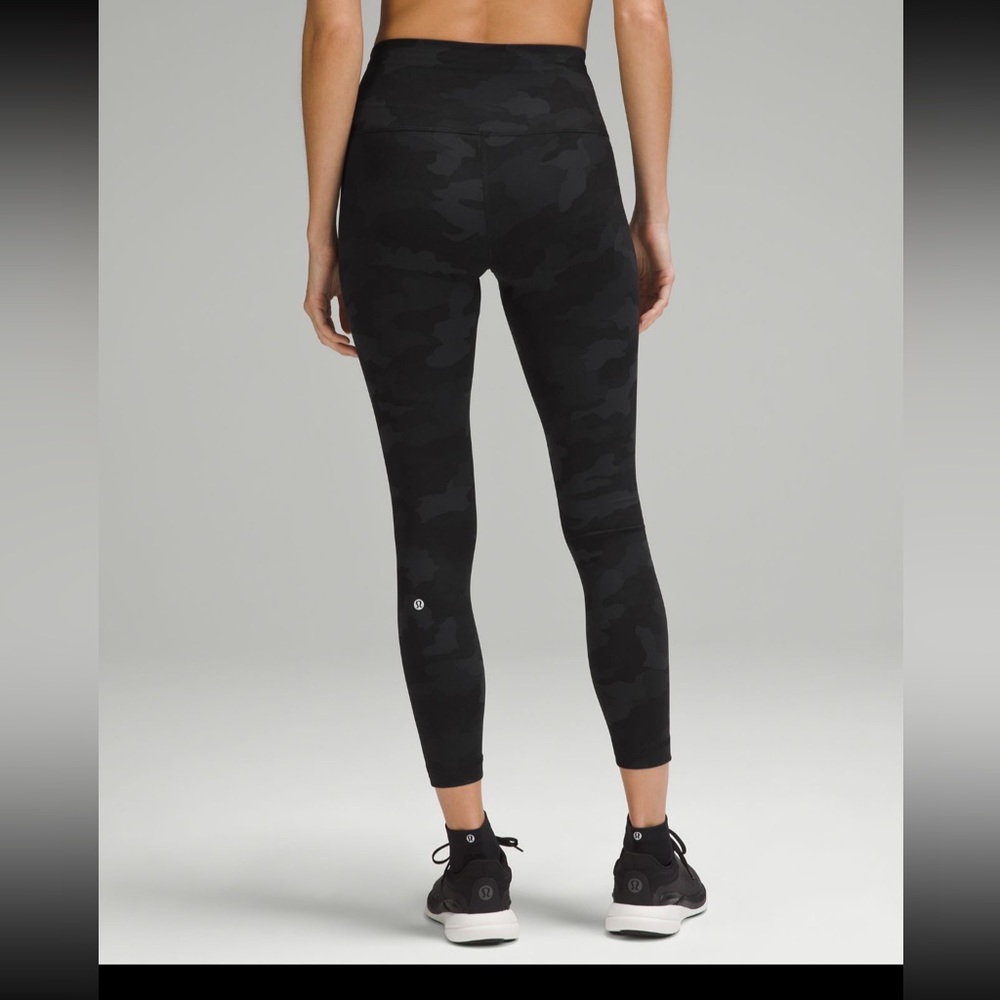 Lululemon Athletica Black Camo Leggings